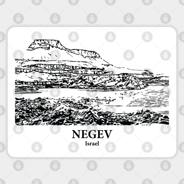 Negev - Israel Magnet by Lakeric